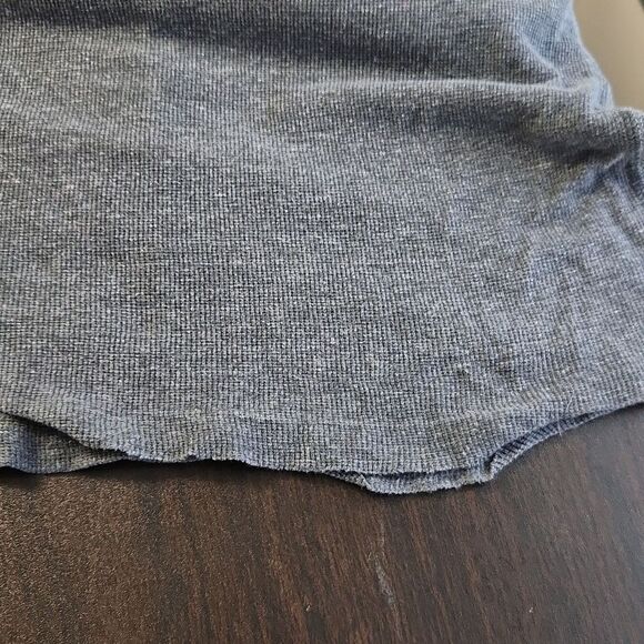 Diesel Gray Minimalist Long Sleeve 4 Button Henley Thermal Shirt Size Large - Picture 12 of 12